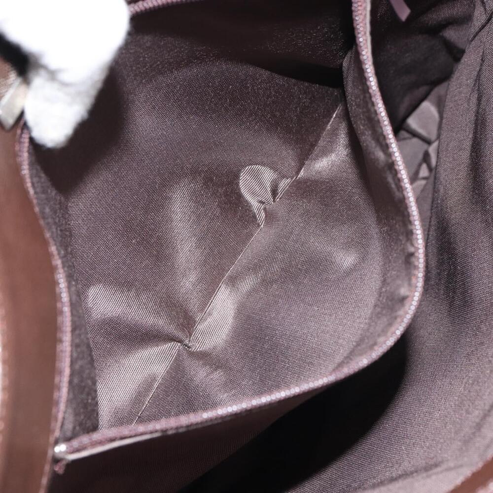 BURBERRY Nova Check Tote Bag PVC Beige Silver Auth BA8673 - Picture 12 of 16